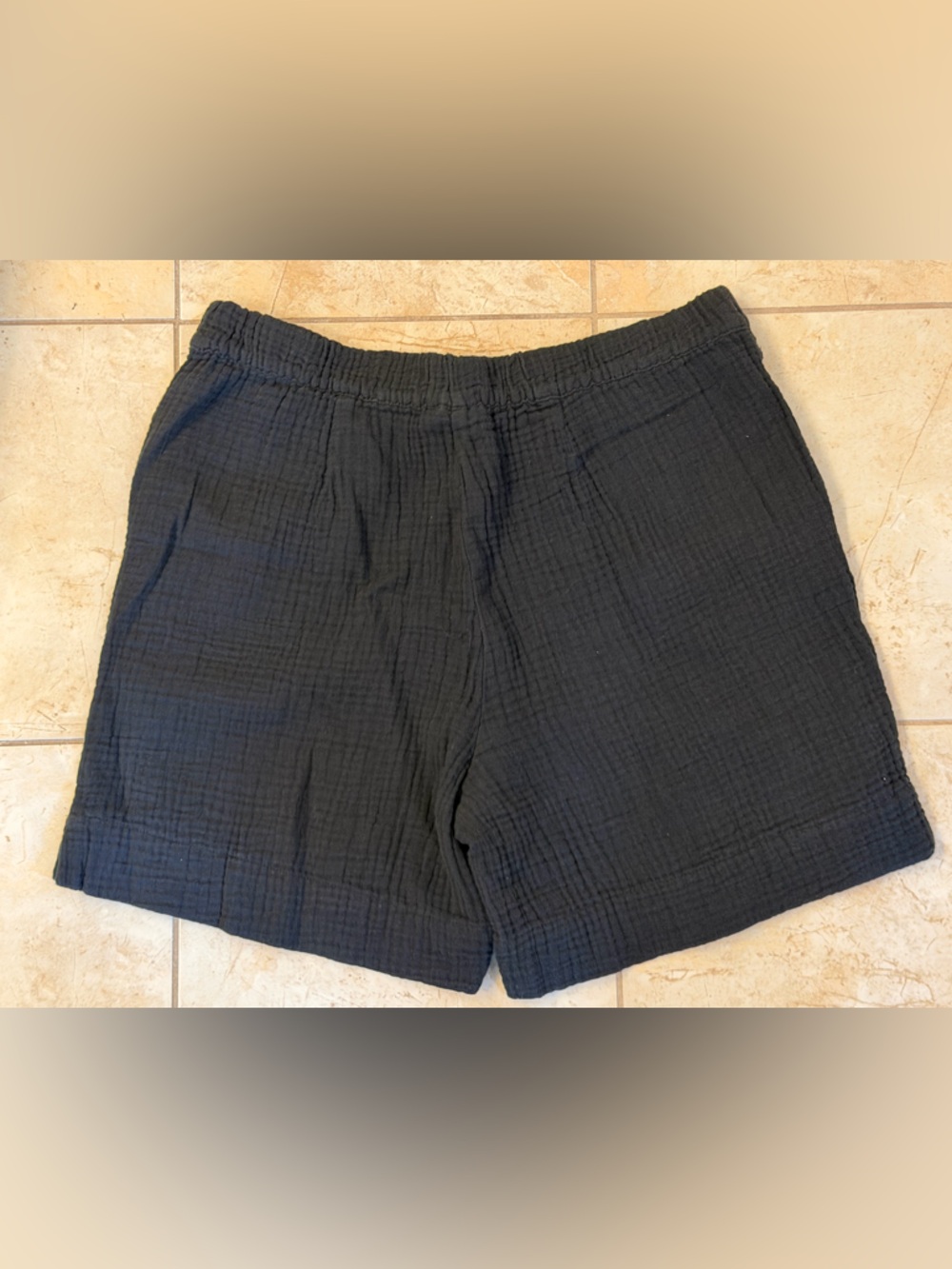 J. Jill Black Textured Cotton Gauze Shorts NWT Size S Pull On With Pockets NWT - Picture 5 of 5